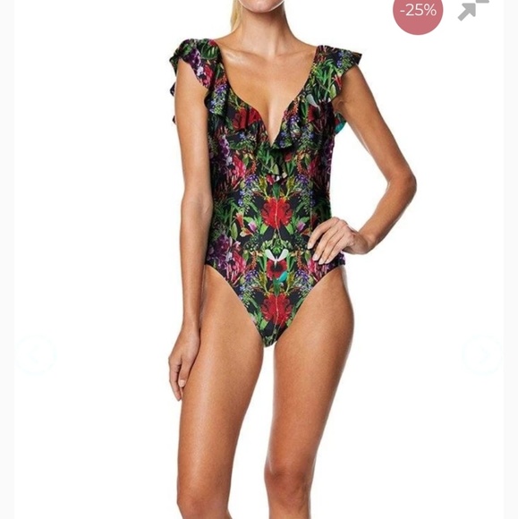 Tahari Other - Tahari One Piece Swimsuit Blue Large